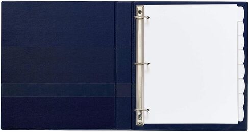فواصل بلاستيكية متينة للكتابة والمسح من Avery Big Tab لـ 3 مجلدات حلقية، مجموعات 8 علامات تبويب، أبيض، 3 مجموعات فواصل مجلد (01743) in Saudi Arabia