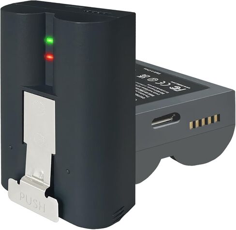 بطارية V4 بقدرة 6040 مللي أمبير في الساعة بطارية ليثيوم أيون حلقة V4 قابلة لإعادة الشحن متوافقة مع كاميرا جرس الباب الدائري 2/3/4/3+/3plus، بطارية كاميرا لاصقة (الجيل الثاني والثالث) 3.65 فولت (غير مناسبة للشاحن المزدوج الدائري) 1 -علية in Kuwait