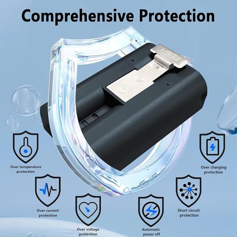 بطارية V4 بقدرة 6040 مللي أمبير في الساعة بطارية ليثيوم أيون حلقة V4 قابلة لإعادة الشحن متوافقة مع كاميرا جرس الباب الدائري 2/3/4/3+/3plus، بطارية كاميرا لاصقة (الجيل الثاني والثالث) 3.65 فولت (غير مناسبة للشاحن المزدوج الدائري) 1 -علية in Kuwait