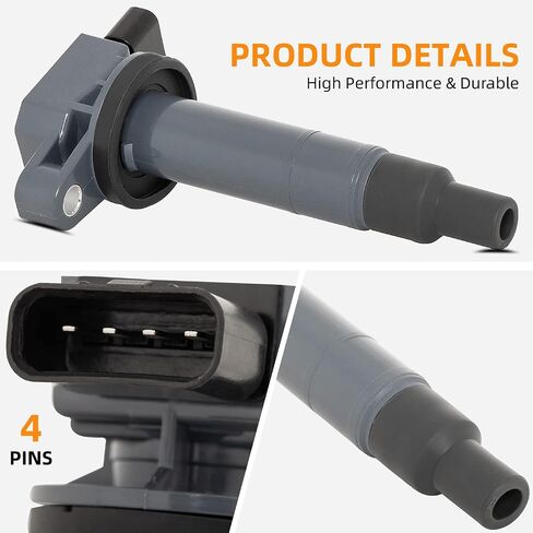 DEAL AUTO ELECTRIC PARTS Set of 1 New Ignition Coils Compatible With xA xB - Echo Prius Yaris 1.5L L4 Replacement For UF316 5C1293 C1304 in Saudi Arabia