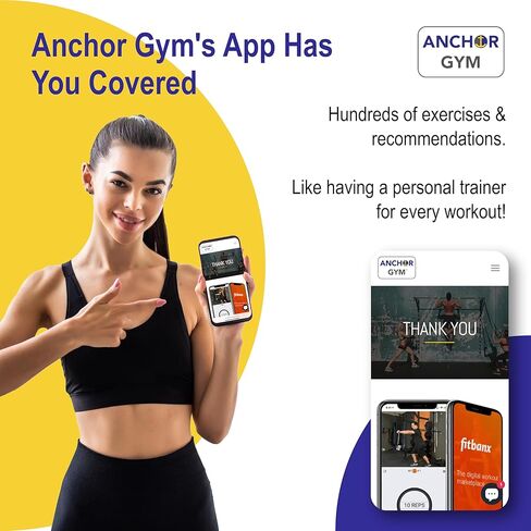 Anchor Gym Workout Wall Mount Anchor - Training Anchor Mounted Hook Exercise Station for Body Weight Straps, Resistance Bands, Strength Training, Yoga, Home Gym in Kuwait