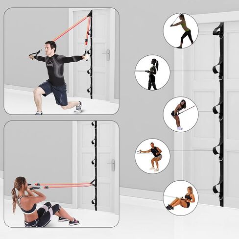 Door Anchor Strap for Resistance Bands - Heavy-Duty Multi-Loop Resistance Bands - Door Anchor, Up to 4 Anchor Points, Legs Ankle Straps for Resistance Training, Physical Therapy, Home Workouts in Saudi Arabia