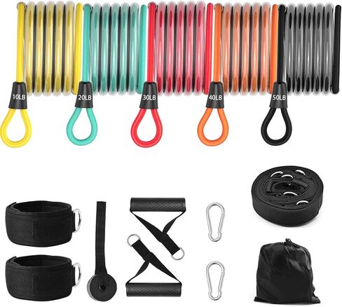 Door Anchor Strap for Resistance Bands - Heavy-Duty Multi-Loop Resistance Bands - Door Anchor, Up to 4 Anchor Points, Legs Ankle Straps for Resistance Training, Physical Therapy, Home Workouts in Saudi Arabia