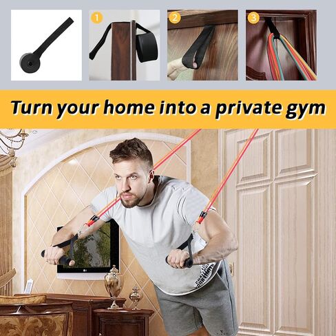Door Anchor Strap for Resistance Bands - Heavy-Duty Multi-Loop Resistance Bands - Door Anchor, Up to 4 Anchor Points, Legs Ankle Straps for Resistance Training, Physical Therapy, Home Workouts in Saudi Arabia
