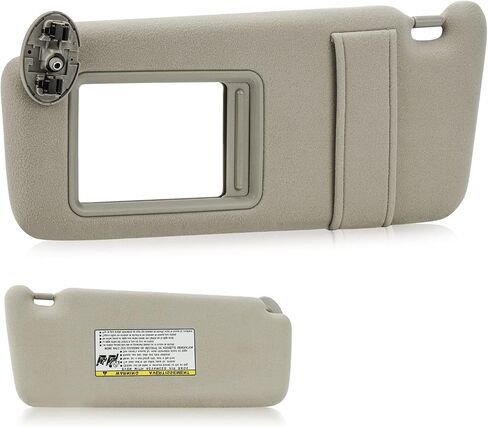 Youxmoto Sun Visor Left Driver and Right Passenger Side for Toyota Camry 2007 2008 2009 2010 2011 Without Sunroof, Beige Replaces # ‎74310-06750-E0, 74320-06780-B0 in Saudi Arabia