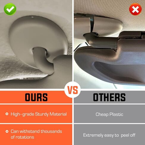 Youxmoto Sun Visor Left Driver and Right Passenger Side for Toyota Camry 2007 2008 2009 2010 2011 Without Sunroof, Beige Replaces # ‎74310-06750-E0, 74320-06780-B0 in Saudi Arabia