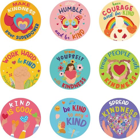 300 قطعة من ملصقات اللطف للأطفال - ملصقات إيجابية، ملصقات رسائل إيجابية لنشر اللطف في ختم المظروف، وتغليف الهدايا in Kuwait