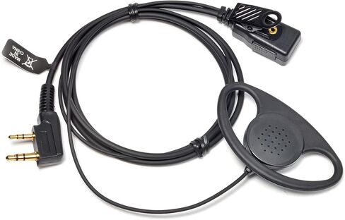 HYS D شكل سماعة أذن لاسلكية مع ميكروفون وPTT، سماعة راديو ثنائية الاتجاه لـ Kenwood NX-220E/NX-220E2 dPMR رقمية/تناظرية، سماعة راديو ثنائية الاتجاه لـ Baofeng BF-888S UV-5R WOUXUN KG-699 KG-689 in Kuwait