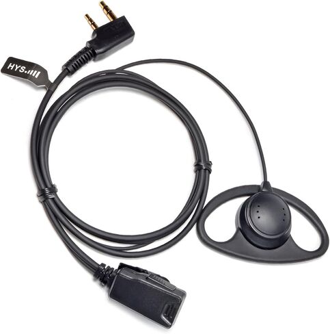 HYS D شكل سماعة أذن لاسلكية مع ميكروفون وPTT، سماعة راديو ثنائية الاتجاه لـ Kenwood NX-220E/NX-220E2 dPMR رقمية/تناظرية، سماعة راديو ثنائية الاتجاه لـ Baofeng BF-888S UV-5R WOUXUN KG-699 KG-689 in Kuwait