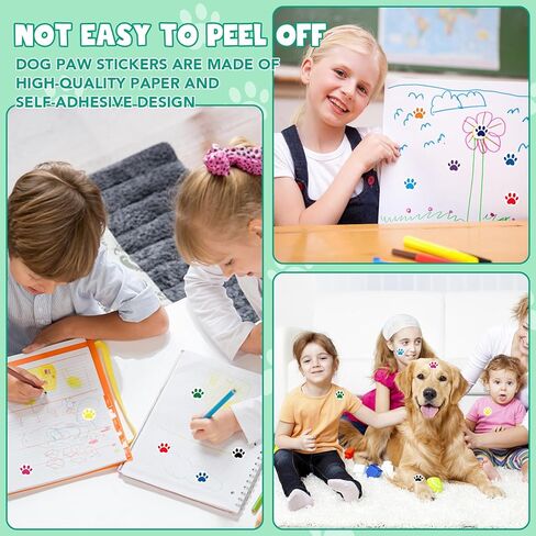 1000 قطعة من ملصقات طباعة مخالب للأطفال، ملصقات ذاتية اللصق لمخالب الكلب، مخطط حافز على شكل مخلب الحيوان، ملصقات للأطفال والطلاب الصغار لملصقات مكافأة المعلم في رياض الأطفال in Kuwait