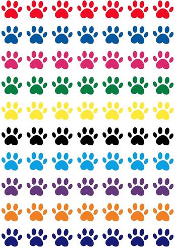 1000 قطعة من ملصقات طباعة مخالب للأطفال، ملصقات ذاتية اللصق لمخالب الكلب، مخطط حافز على شكل مخلب الحيوان، ملصقات للأطفال والطلاب الصغار لملصقات مكافأة المعلم في رياض الأطفال in Kuwait