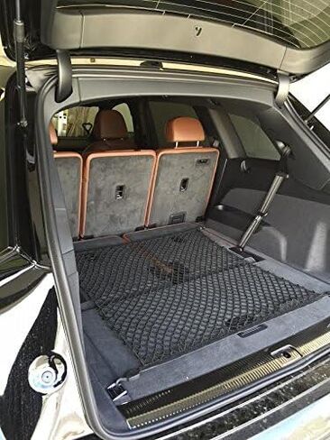 Floor Style Trunk Mesh Cargo Net for Audi Q7 Premium Premium Plus Prestige 2017-2023- Premium Trunk Organizer and Storage - Luggage Net for SUV in Saudi Arabia