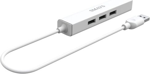 USB to RJ45 USB Computer Network Adapters for Windows Laptop PC or Mac, USB Splitter 1 to 3 in Saudi Arabia