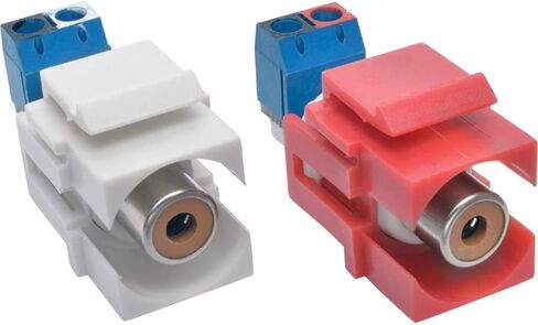 طقم مقبس Keystone لطرفية الصوت من Tripp Lite RCA أنثى أحمر/أبيض (A050-000-ST-KJ) أزرق in Saudi Arabia