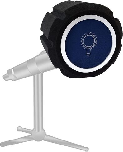 Top Tier Microphone Pop Filter for Mic - Isolation Shield and Sound Absorber Foam Ball for Noise and Reflection Reduction - Complete with Self Adhesive Cable Clips and Silicone Cable Ties in Saudi Arabia
