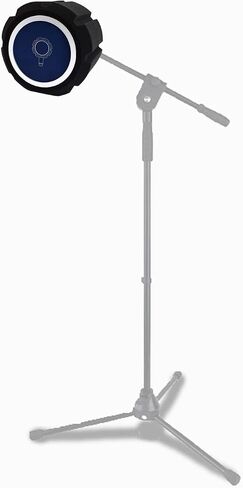 Top Tier Microphone Pop Filter for Mic - Isolation Shield and Sound Absorber Foam Ball for Noise and Reflection Reduction - Complete with Self Adhesive Cable Clips and Silicone Cable Ties in Saudi Arabia