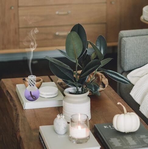 ناشر عطر منزلي من الزجاج الأرجواني الخزامي، 10 أونصة in Kuwait