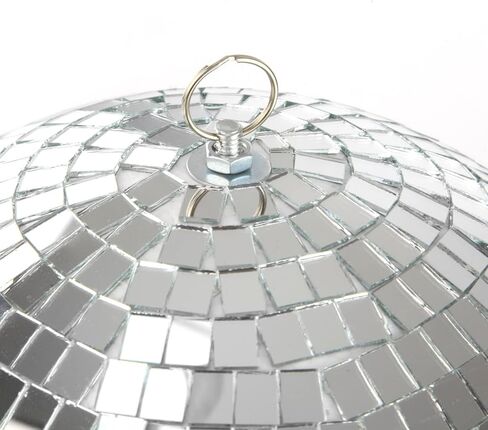 كرة ديسكو – زخرفة كرة ديسكو ممتعة ومشرقة – ديكور كرة ديسكو كبيرة مقاس 12 بوصة للحفلات وحفلات الزفاف والمناسبات – كرة مرآة كلاسيكية ومرحة مع قطع زجاجية – تصميم لامع وأنيق in Kuwait