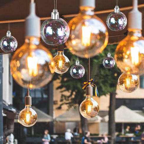 60 Pcs Iridescent Christmas Ornament Balls, 5 Sizes Hanging Xmas Tree Ball Decor, Plastic DIY Shatterproof Hanging Balls for Party Wedding Home Christmas Decor(Clear) in Saudi Arabia