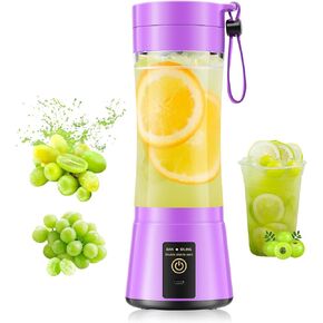 Portable Blender Personal Size Blender - 12 Oz Travel Cup Make Shakes and Smoothies, Cordless & USB Rechargeable, Freshly Squeezed in Picnic/Sprots/Office