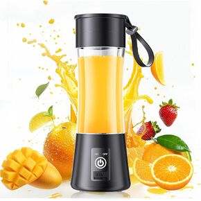 Portable Blender for Smoothies & Shakes - Personal Blender with 12Oz Traveling Cup, BAP Free, 6 Stainless Steel Blades, Freshly Squeezed for Office/Picnic/Sports