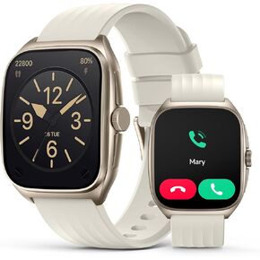Souyie Smart Watch مع SOS ، 1.85 "AMOLED DISPLAY TRACKER ، معدل ضربات القلب أكسجين الأوكسجين شاشة للرجال ، ساعة رياضية مقاومة للماء IP68 ، الإجابة/إجراء مكالمات ، متوافقة مع Android iPhone