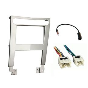 Double DIN Car Stereo Radio Installation Dash Kit Compatible with Nissan Maxima (Dash Kit + Wiring Harness + Antenna Adapter) 2004 2005 2006