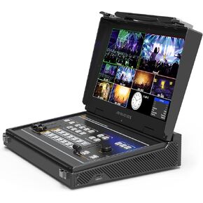 AVMATRIX PVS0613U Portable 6 Channel SDI/HDMI Multi-format Streaming Switcher; 13.3" FHD IPS LCD Monitor; Uncompressed Capture for Live Streaming, Comply with UVC & UAC