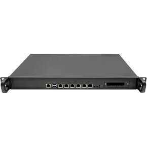 HUNSN 1U Firewall Appliance, OPNsense, VPN, Network Security Hardware, I5 3210M, RZ02, 6 x Intel 2.5GbE 226-V LAN, 4 x I350 1GbE LAN, Console, 4G RAM, 32G SSD