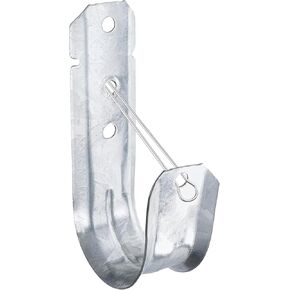 50 Pack Wall Mount 2’’ J Hooks with Retainer Clip Galvanized Steel Cable Hangers Heavy Duty Utility Hooks Cable Management Support for Structured Cabling