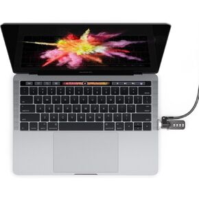 Maclocks MBPRLDGTB01CL Security Laptop Ledge Lock Adapter with Combination Cable Lock for MacBook Pro with Touch Bar