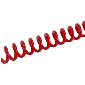 Spiral Binding Coils 6mm x 914mm (1/4 x 36-inch) 4:1 [pk of 100] Color: Standard Red (PMS 186 C)
