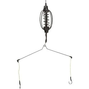CARP FISMERER ESTERS CAGE ، FISH FISH مع حامل ، طرق مضمنة معالجة الطعوم القفص منصات الخطاف مجموعة المغذيات مغرية معالجة الصيد