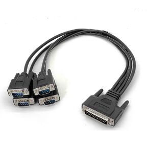 DB44 Male to 4 X DB9 Male Com Port Cable 50CM