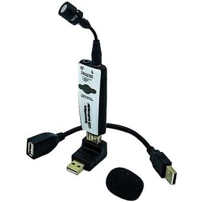 UTM USB TravelMike High Sensitive Noise Cancelling Hands-Free Flexible Boom Laptop Microphone