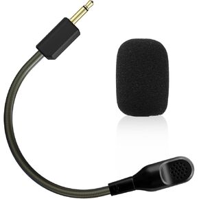 Blackshark V2 Replacement Microphone for Razer BlackShark V2, V2 Pro, V2 SE Wireless Gaming Headset Detachable 3.5mm Game Boom Noise Cancelling for PS4 Pro PS5 Xbox One X PC Gaming Headsets with Foam