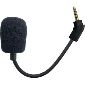 Replacement Game Microphone for Kingston HyperX Cloud Revolver S/Revolver Gaming Headsets Work on PS5 PS4 PC Xbox MAC,Detachable Noise Cancelling Crystal Clear Game Voice Mic Boom, 3.5mm Jack