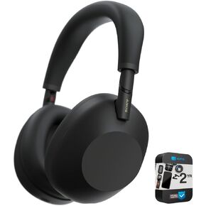 Sony WH-1000XM6/B Best Wireless Noise Canceling Headphones, Black Bundle with Exclusive 2 YR CPS Enhanced Protection Pack | Official USA Partner Model
