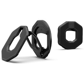 URBAN ARMOR GEAR UAG Magnetic Ring Stand Monarch Mag2 w/Built-in Bottle Opener - Ultra-Strong Double Magnet MagSafe Compatible Metal Phone Ring Grip 360 Rotation Multi-Functional Kickstand, Black