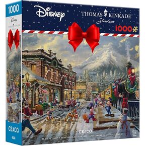 Ceaco - Thomas Kinkade - Disney - Holiday - Candy Cane Express - 1000 Piece Jigsaw Puzzle