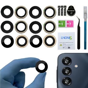 6 Pcs OEM Galaxy A16 5G Back Rear Camera Glass Lens Replacement for Samsung A16 4G Back Camera Glass with Adhesive Preinstalled and Repair Toolkit SM-A166M/DS