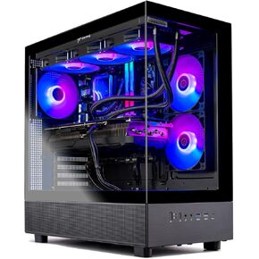 Skytech Azure Gaming PC Desktop, Ryzen 7 9800X3D 4.7 GHz (5.2 GHz Turbo), NVIDIA RTX 5080 16GB, 2TB NVMe SSD, 32GB DDR5 RAM 6000 RGB, 850W Gold ATX 3 PSU, 360mm ARGB AIO, Wi-Fi, Win 11