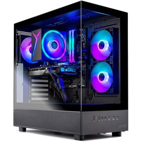 Skytech Gaming Azure 3 Desktop PC, Ryzen 5 9600X 3.9 Ghz (5.4GHz Turbo), NVIDIA RTX 5060 Ti 16GB, 1TB Gen4 NVMe SSD, 16GB DDR5 RAM 5200, 650W Gold PSU, Wi-Fi, Win 11