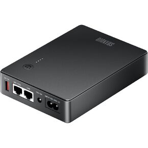 نسخة احتياطية من بطارية Mini UPS مع Gigabit Poe لجهاز التوجيه ، المودم ، كاميرا الأمان ، إدخال AC الإدخال 5V USB 12V DC و 48V POE (1000 ميغابت في الثانية)