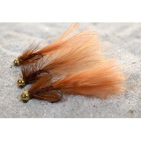 6ct - Tungsten Micro Wooly Bugger Jig Head Fly - Euro Nymph for Trout and Other Species