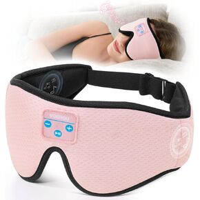 Voerou Sleep Headphones, 3D Wireless Bluetooth Eye Mask, Sleeping Headphones Earbuds for Side Sleepers with Ultra-Thin Stereo Speakers, Suitable for Sleep Office Nap Travel Meditation Cool Gadgets