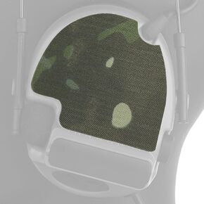 Tactical Headset Camo Hook Loop Patches Compatible for Peltor Comtac II/III/V/VI as PTT U-174/U Cable Ties Routing Organizer, Headset Mod Camouflage Kit (MC)