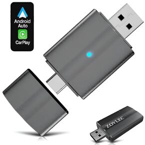 Wireless Carplay & Android Auto Adapter ، 2025 ، USB-C ، Dongle Smart ، 2-in-1 Fast Plugh & Play ، Portable
