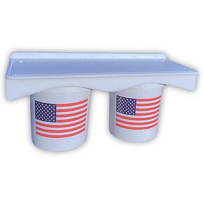 TRAPSKI Made in the USA | Premium Double Bucket 33" Raised Fillet Cutting Board Table | 1/2 inch Thick HDPE UV Protected | Non-Skid or Mark Rubber Feet