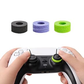 YOKRWO 6 Precision Rings for Xbox, Precision Rings for PS5, Gaming Accessories for Playstation 5 Accessories, for for Xbox Accessories, for PS5 Accessories(Black/Purple/Green)